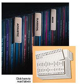 Discdividers Organize Your Cd Collection With Tabbed Plastic Dividers