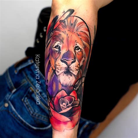 Discover 74 Colourful Lion Tattoo Best In Coedo Com Vn