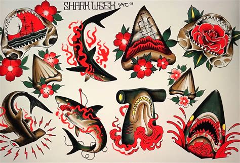 Discover More Than 77 American Traditional Shark Tattoo Flash In