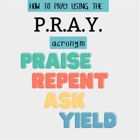 Discover The Acronym For Pray That Will Simplify Your Prayers