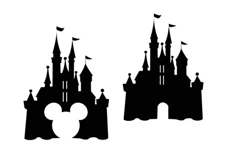 Disney Castle Silhouette Free Vector Silhouettes