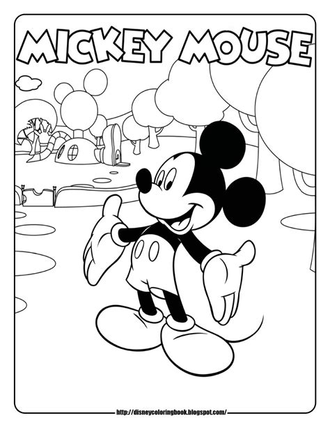 Disney Coloring Pages And Sheets For Kids Mickey Mouse Clubhouse 1 Free Disney Coloring Sheets