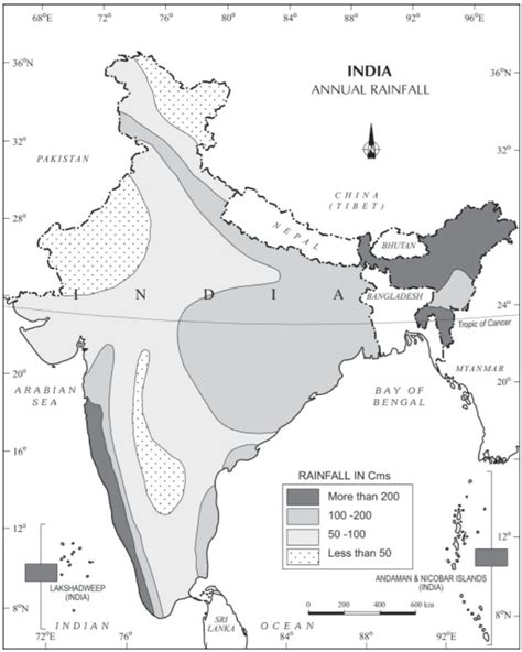 Distribution Of Annual Rainfall Insights Ias Simplifying Upsc Ias