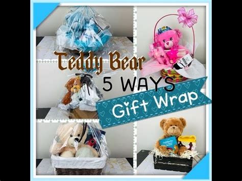 Diy 5 Amazing Ways To Wrap Teddy Bears Tutorial