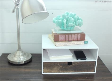 Diy Bedside Charging Station Tutorial Diy Playbook