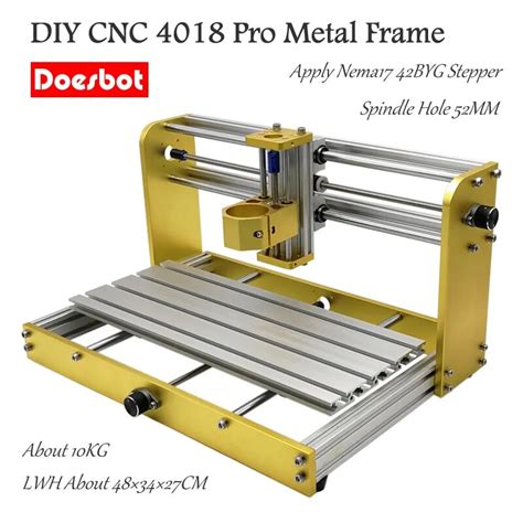 Diy Cnc 4018 Pro Metal Frame Cnc 3018 Upgrade Kit Apply Nema17 42Byg