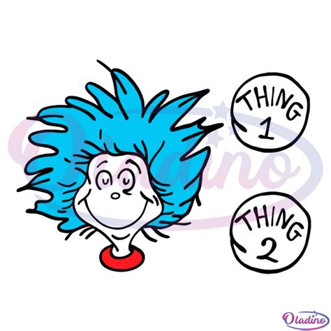 Diy Dr Seuss Thing 1 Thing 2 Face Amp Numbers Svg Thing One Etsy In 2022 Thing 1 Thing 2