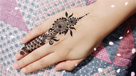 Diy Easy Mehendi Design For Fingers Tutorial 8 Henna Temporary Tattoo