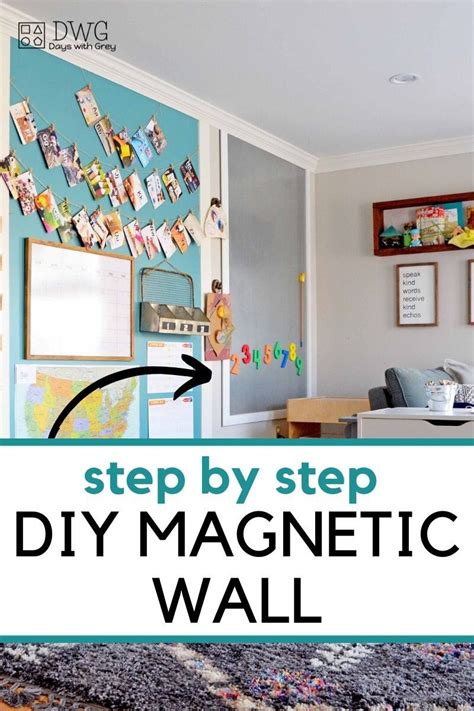 Diy Magnetic Wall Days With Grey