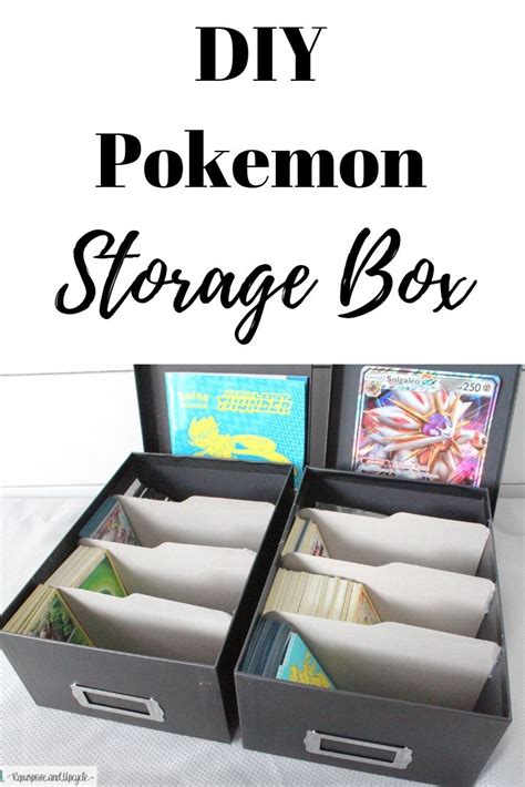 Diy Pokemon Storage Box Easiest Way To Organize A Pokemon Collection