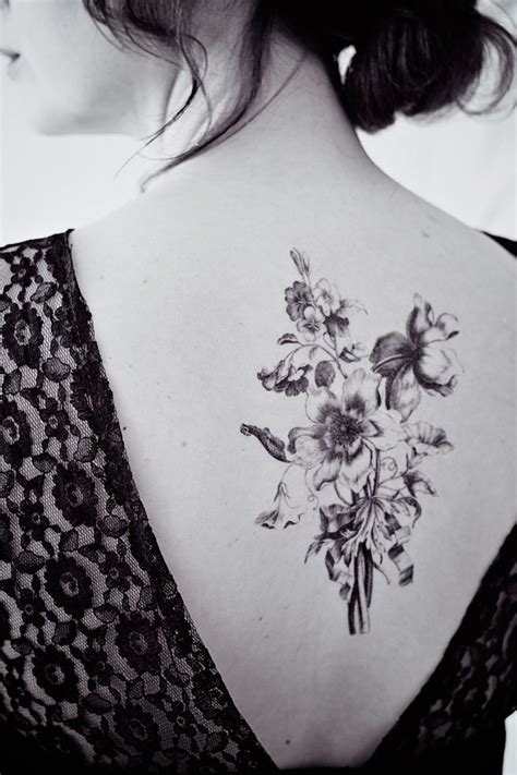 Diy Temporary Art Tattoo Floral Back Tattoos Art Tattoo Tattoos