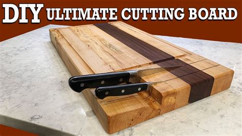 Diy The Ultimate Cutting Board With Knife Storage Youtube