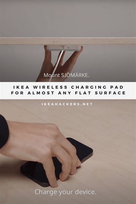 Diy Wireless Charger From Ikea Diy Wireless Charger Wireless Charger Diy Ikea Wireless Charger