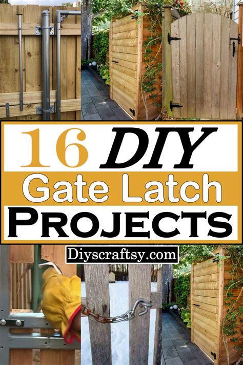 Diy Wooden Gate Latch Woodworking Projects Plans