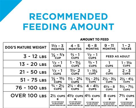 Dog Feeding Chart By Weight