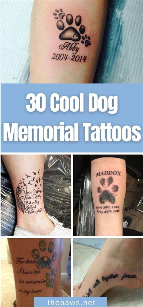 Dog Memorial Tattoo Sayings