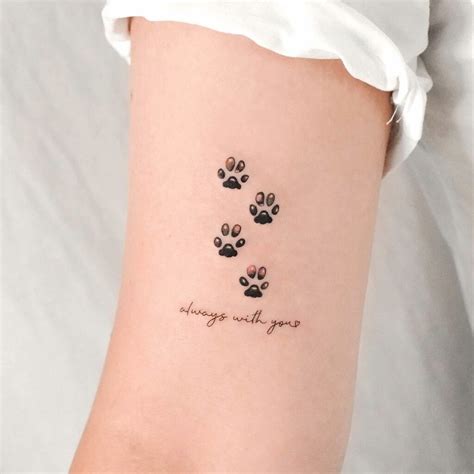 Dog Memorial Tattoo Small