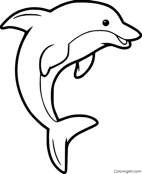 Free Dolphin Printable Coloring Pages for Kids