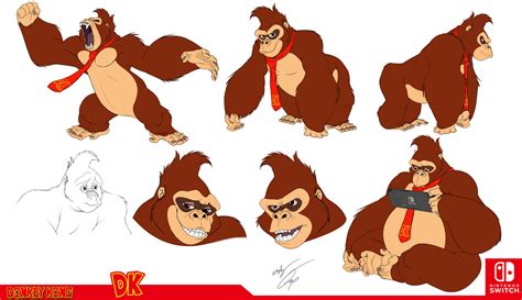 Donkey Kong Disney Style Model Sheet By Gunzcon On Deviantart