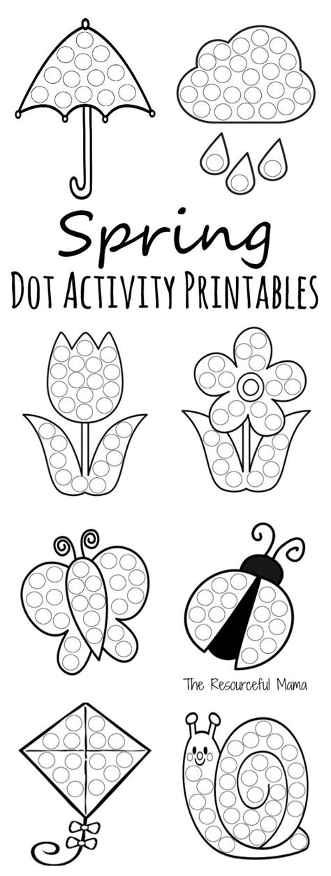 Dot To Dot For Kids Free 12 Spring Do A Dot Printables Alphabetlettersfun