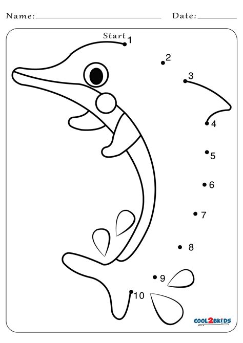 Dot To Dot Worksheets 1 10