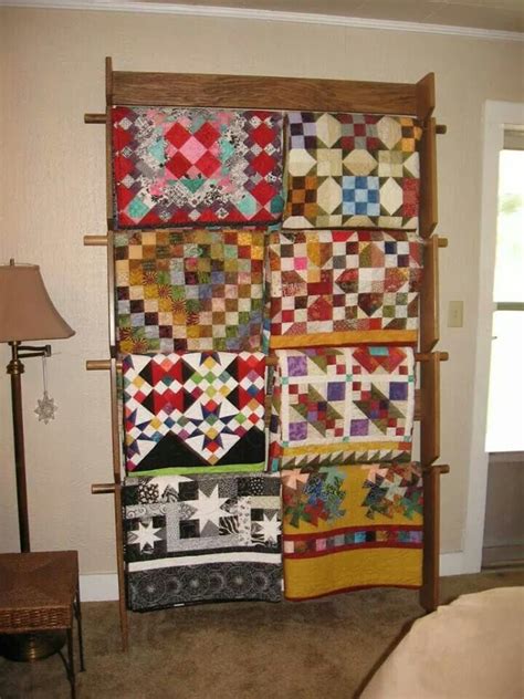 Double Quilt Ladder Quilt Hangers Quilt Display Racks Quilting Room