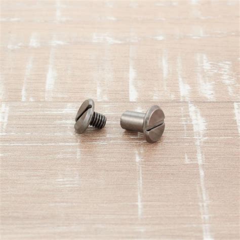 Double Sided Steel Screw Post 6 8 Mm Black Nickel Pet Hardware