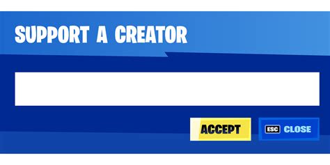 Download Fortnite Support Creator Creator Royalty Free Vector