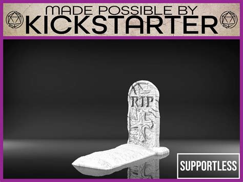 Download Free Stl File Tombstone Tabletop Scatter Terrain 3D Printer Design Cults