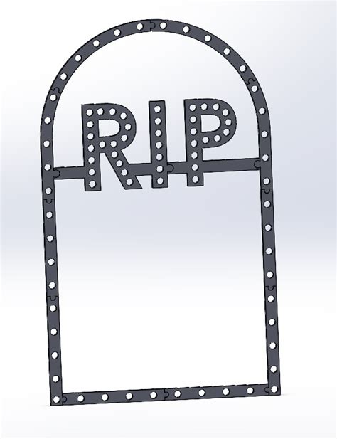 Download Stl File Ws2811 Pixel Tombstone 3D Printing Design Cults