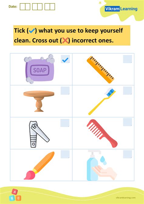 Download Tick What You Use To Keep Our House Clean Cross Out Incorrect Ones Worksheets