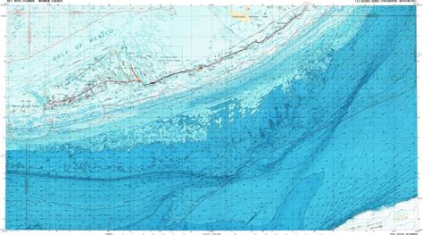 Download Topographic Map In Area Of Key West Marathon Stock Island