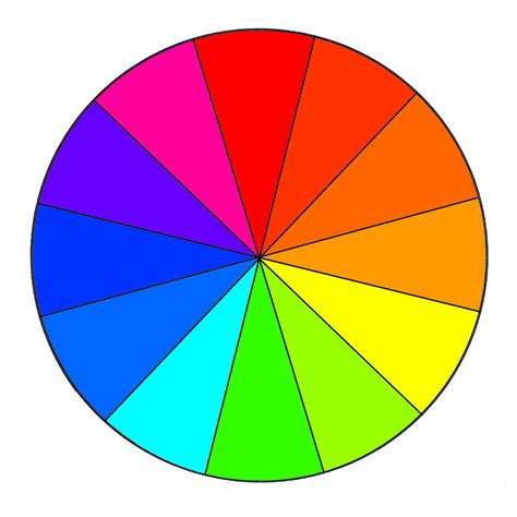 Downloadable Printable Color Wheel