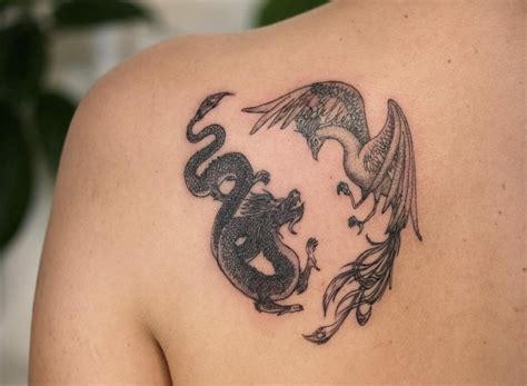 Dragon and Phoenix Tattoo Designs: Symbolism and Meaning