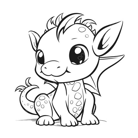 Dragon Cute Coloring Page Wecoloringpage Com