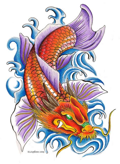 7 Stunning Dragon Koi Fish Tattoo Design Ideas