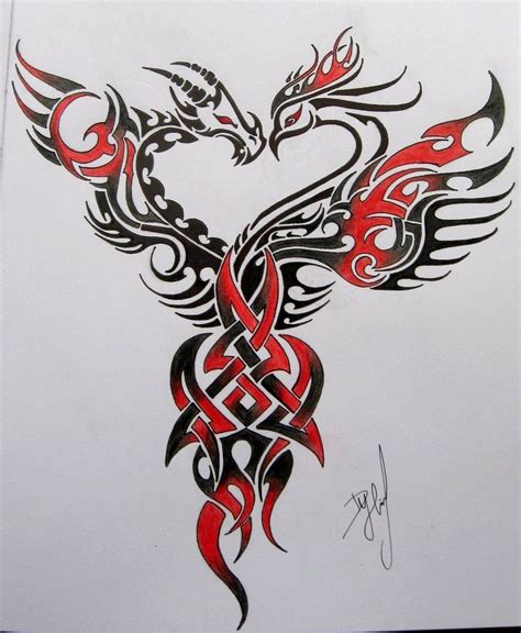 Dragon Phoenix Tattoo Designs: Symbolism and Meaning Explained