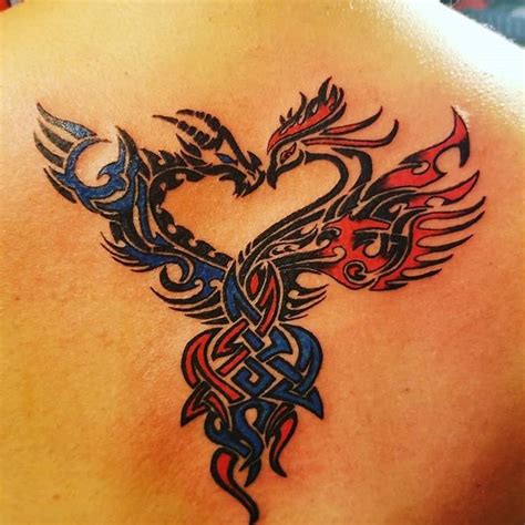 Dragon Phoenix Tattoo Phoenix Tattoo Design Tattoo Designs And