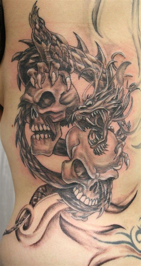 Dragon Skull Tattoo Google Search Asian Tattoos Japanese Tattoo