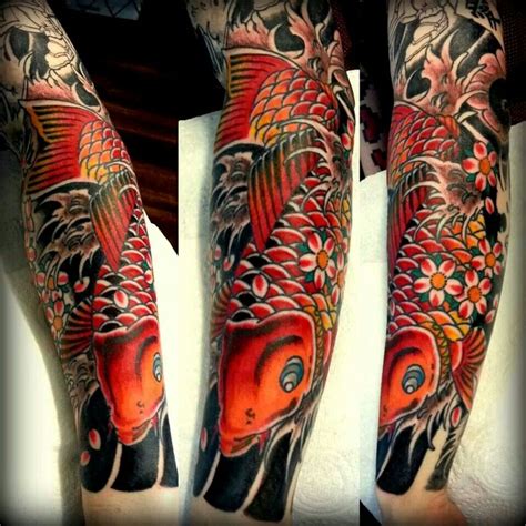 Dragon Sleeve Tattoos Japanese Sleeve Tattoos Arm Tattoo Koi Fish