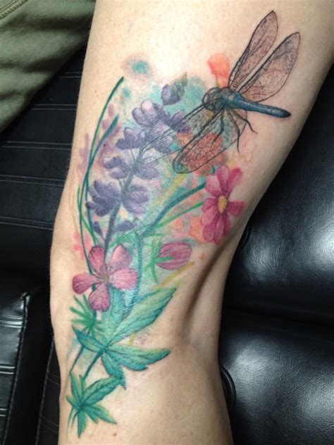 Dragonfly Flower Tattoo Designs and Meanings Revealed