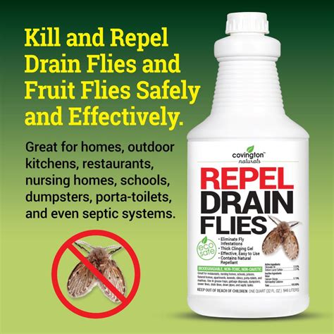 Drain Fly Killer Natural Fruit Fly Treatment Eliminates Odor And