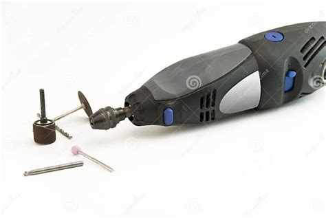 Dremel Drill With Tools Stock Image Image Of Handicraft 10617273