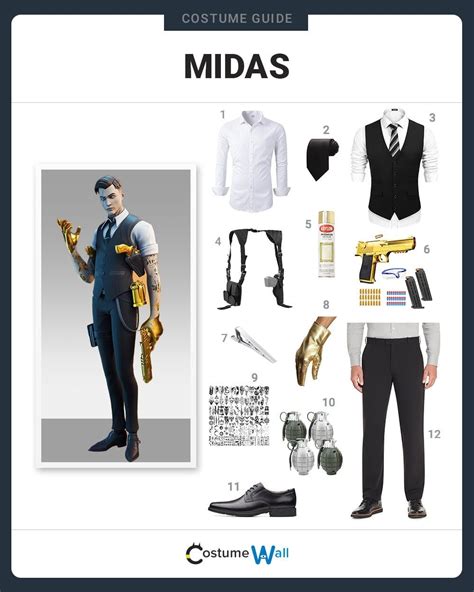 Dress Like Midas From Fortnite Fortnite Midas Costume For Cosplay