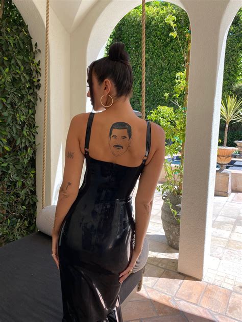 Dua Lipa Tattoos Back