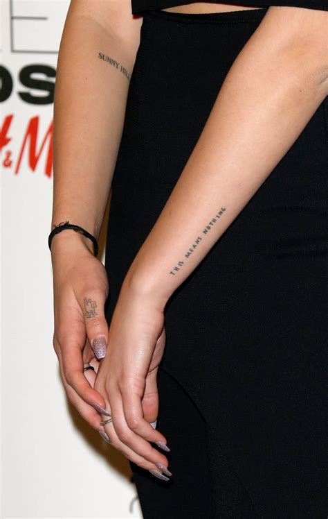 Dua Lipa Tattoos Hand