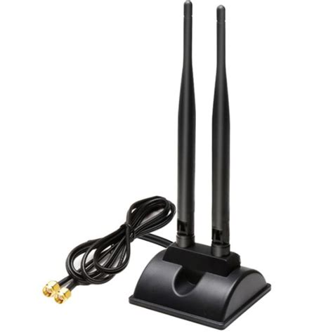 Dual Antenna 6Dbi Omni Directional Rp Sma For Indoor Wifi Wireless Range Signal