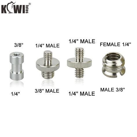 Durable Male To Female Screw Adapter 1 4 3 8 Mount Set Thread Screw