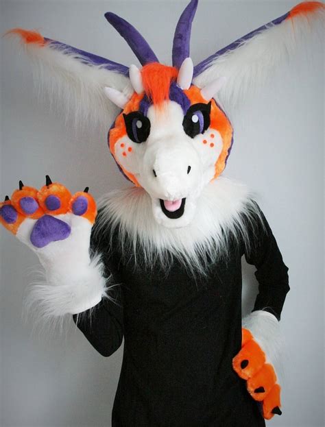 Dutch Angel Dragon Fursuit Partial For Sale Dad Fursuit Head Etsy