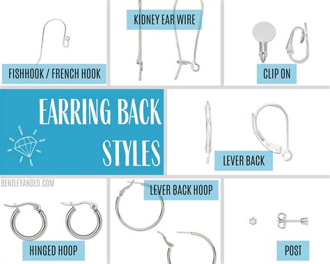 Earring Back Styles Explained Bentley Lo